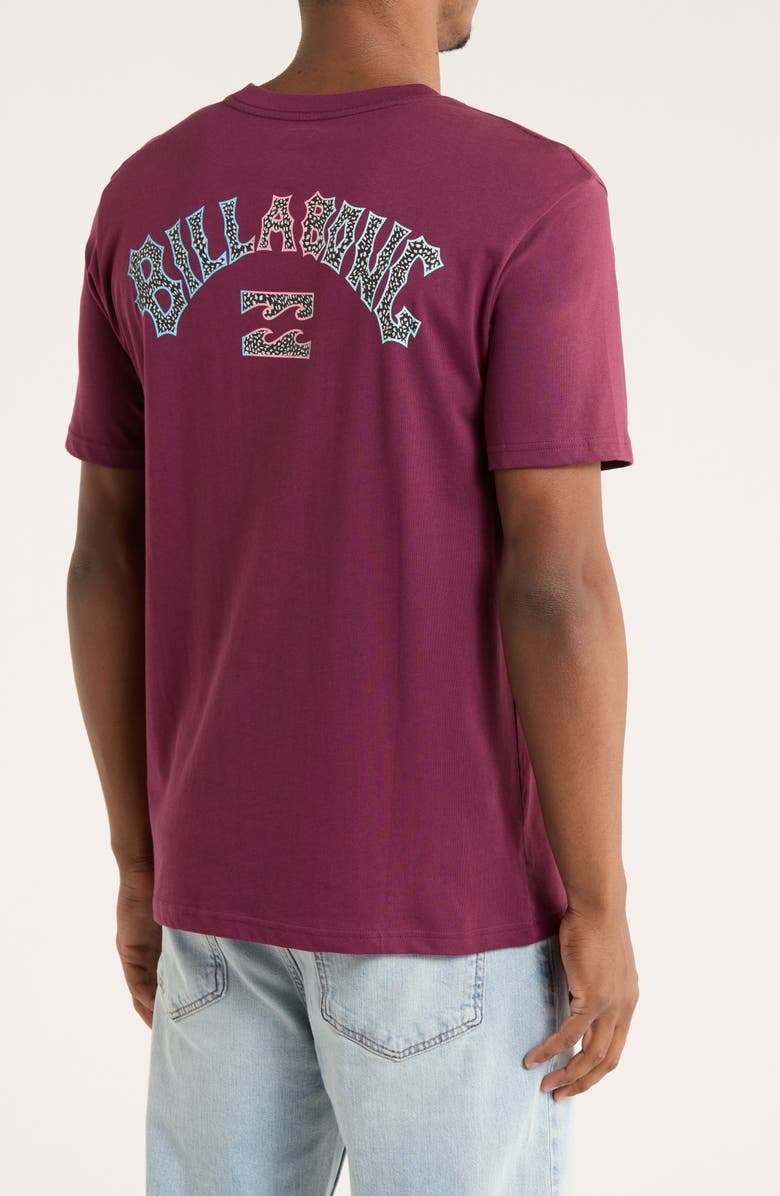 Billabong Arch Graphic T-Shirt, Alternate, color, Burgundy
