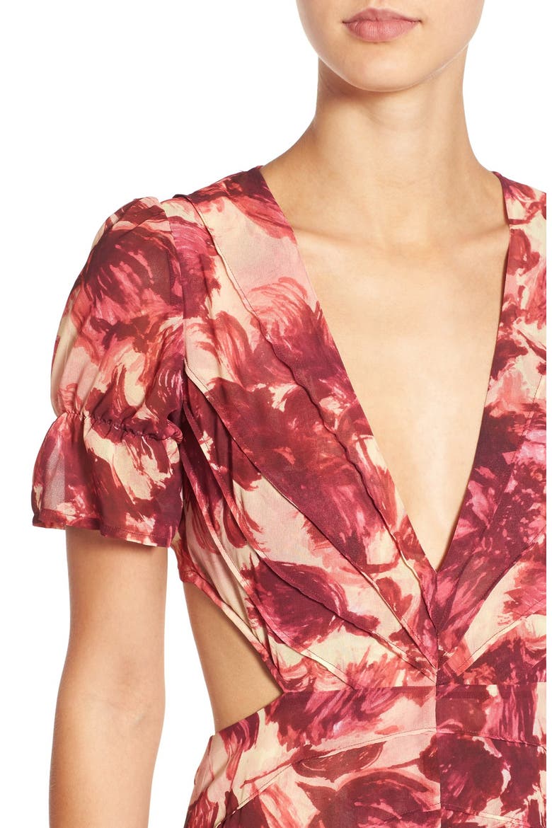 x Nordstrom 'Clover' Maxi Dress (Nordstrom Exclusive), Alternate, color, ROSEY FLORAL