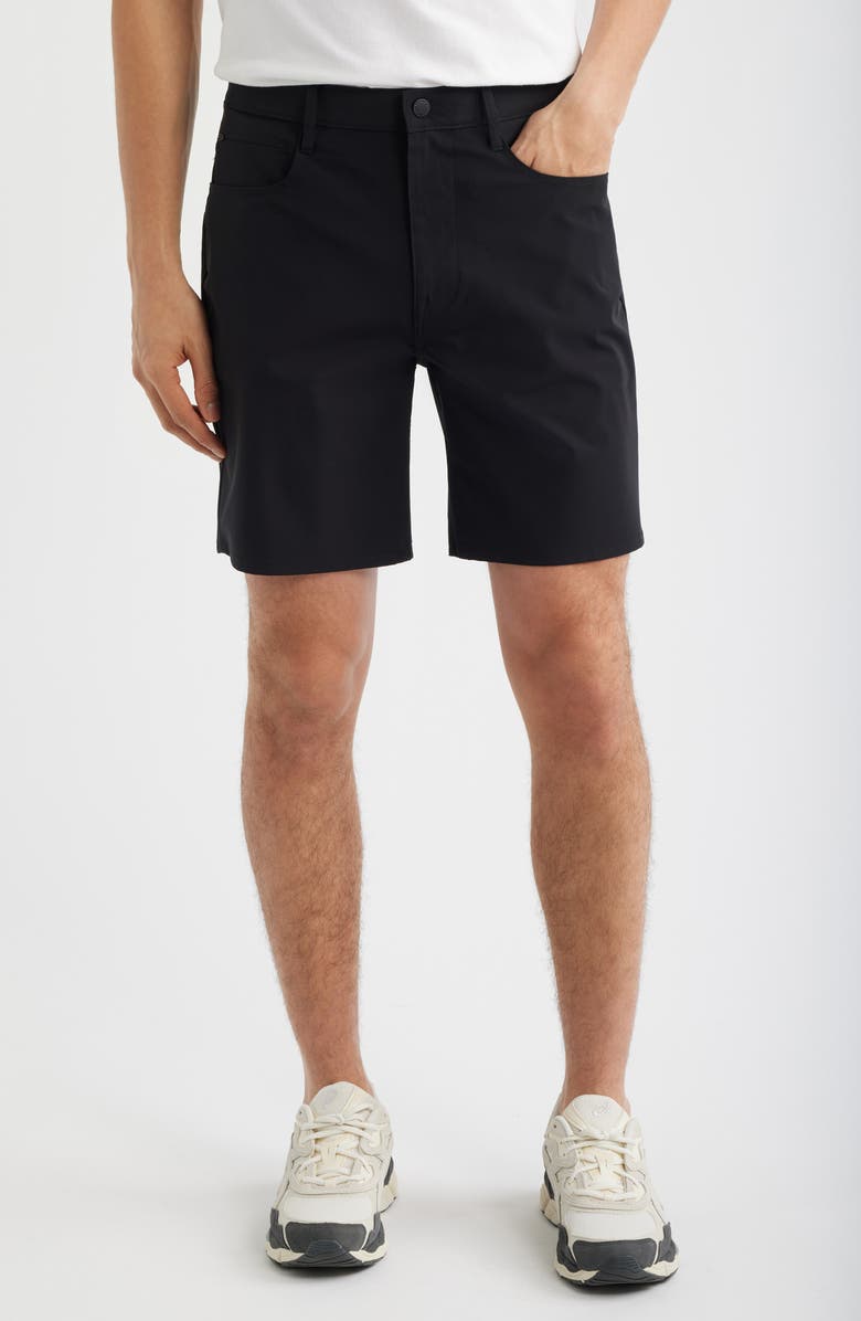 AG Bay Athletic Fit Airluxe<sup>™</sup> Dobby Shorts, Main, color, True Black