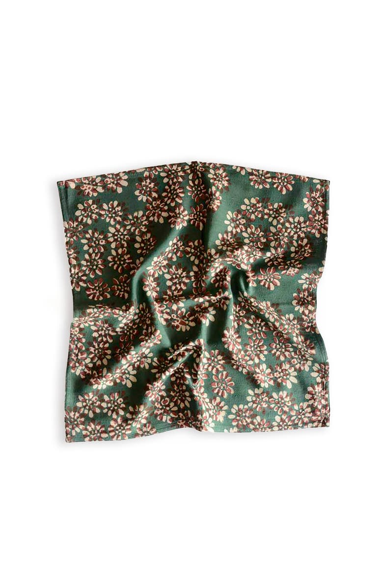 Ichcha Organic Cotton Dinner Napkins, Alternate, color, Green