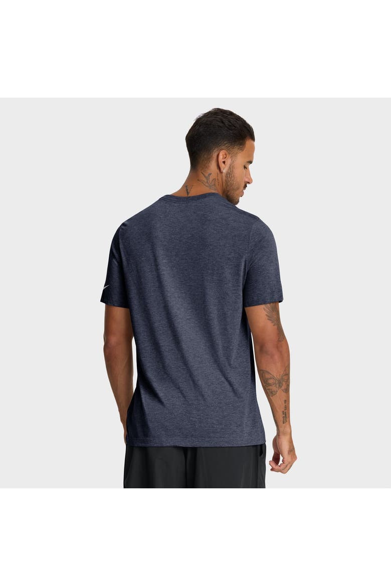 Men's Nike Heather Navy Chicago Bears Believe The Game Tri-Blend T-Shirt, Alternate, color, Heather Navy