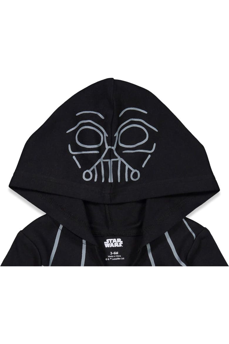 3-Pack Hooded Bodysuits, Alternate, color, Star Wars Multicolor