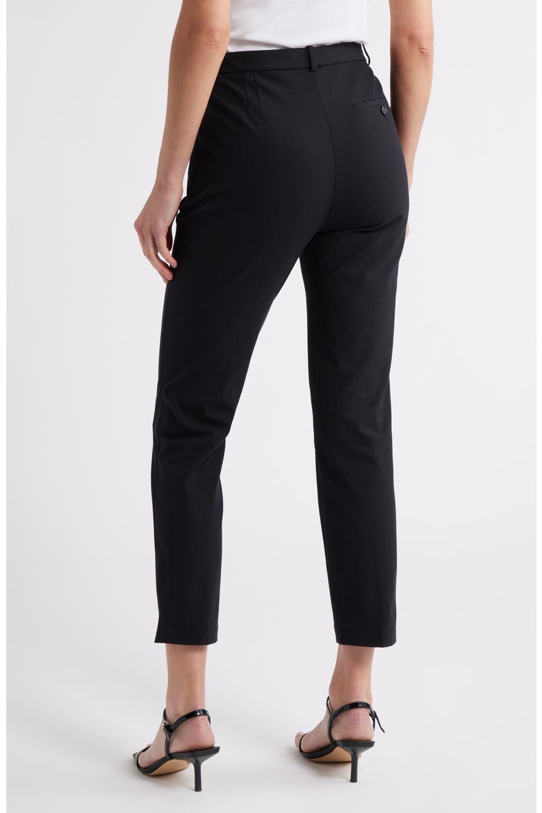 Bistretch High Waist Taper Pants, Alternate, color, BLACK