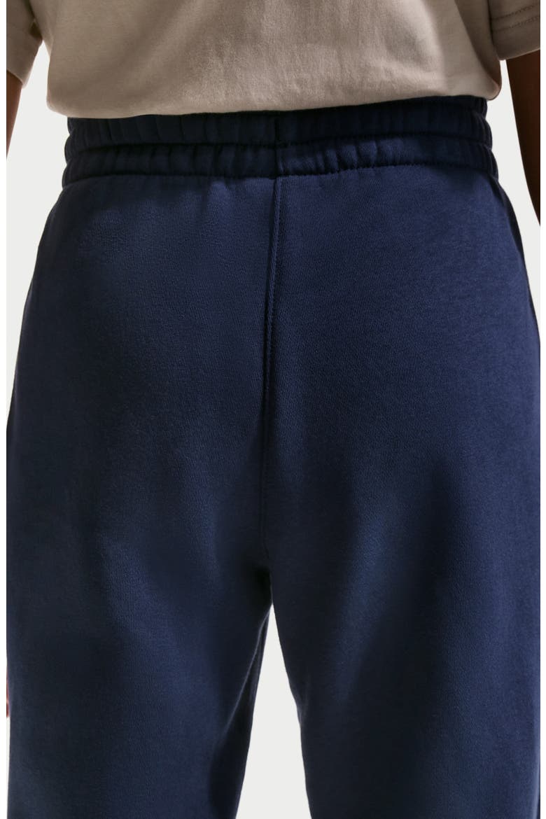 Kids' Sportswear Loose Fit Fleece Pants, Alternate, color, MIDNIGHT NAVY/ WHITE
