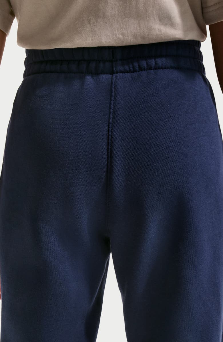 Nike Kids' Sportswear Loose Fit Fleece Pants, Alternate, color, Midnight Navy/ White