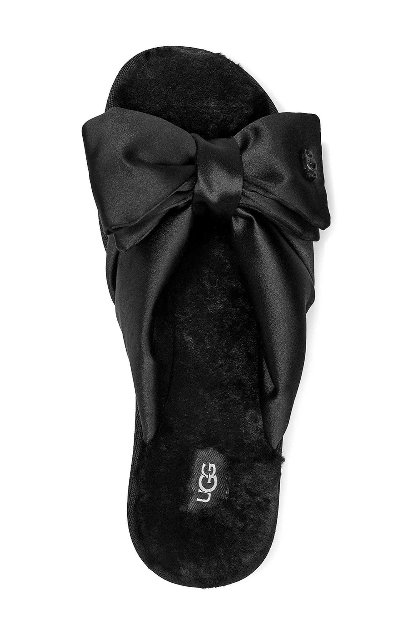 UGG<sup>®</sup> Lushette Puffer Genuine Shearling Slide, Alternate, color, 