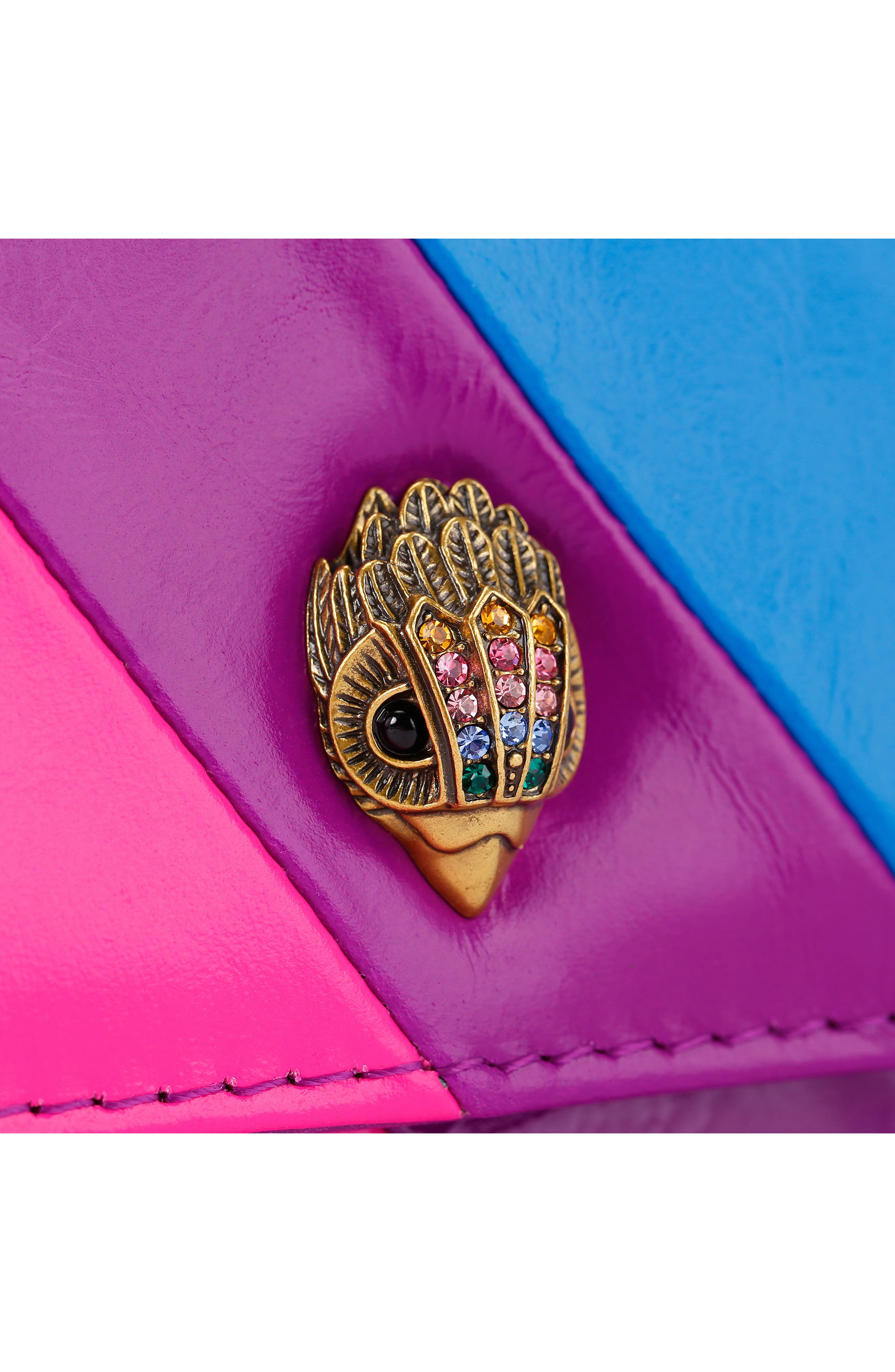 Kurt Geiger London Kensington Leather Wallet On a Chain, Alternate, color, 