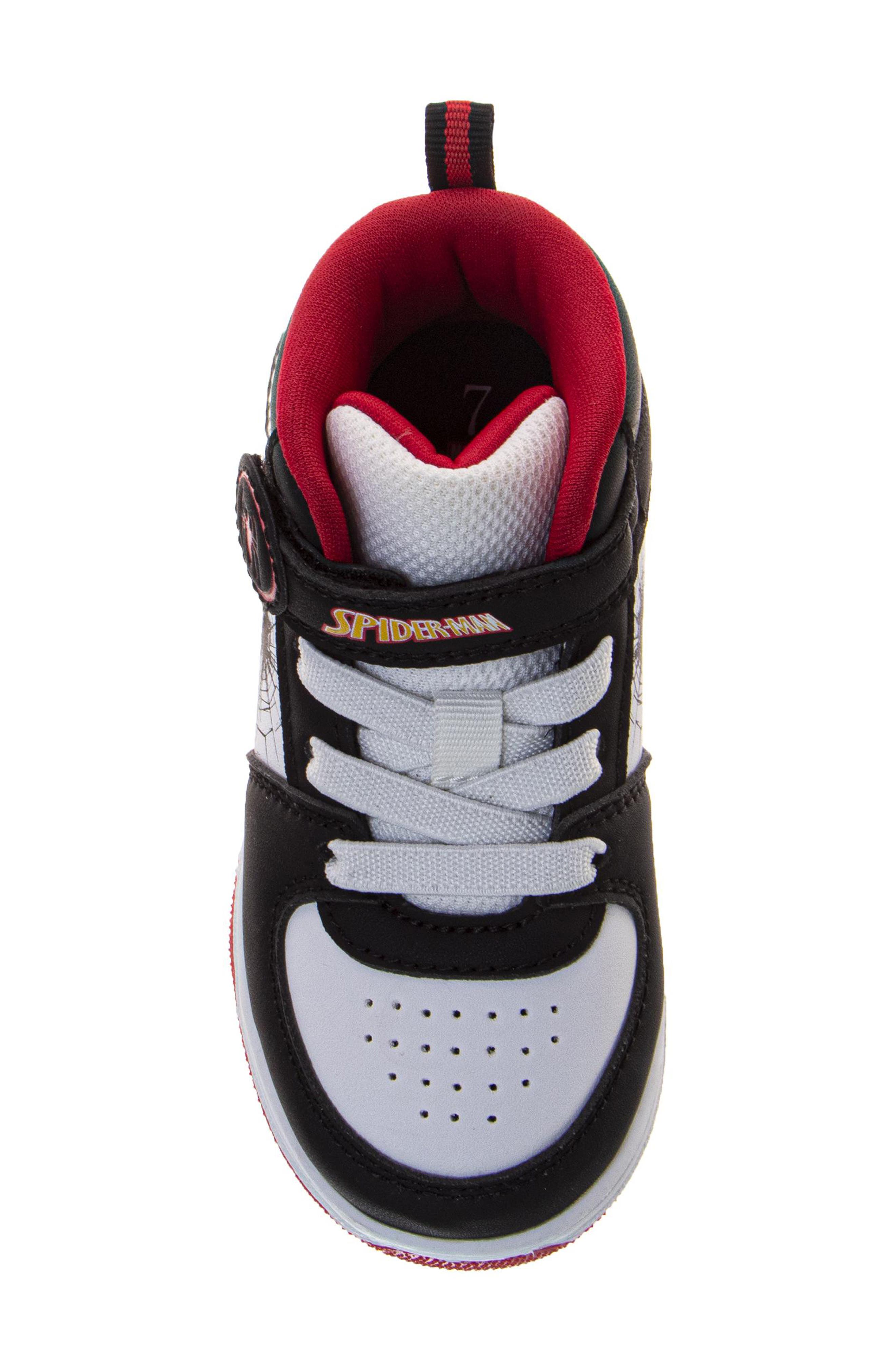 Kids' Marvel Spider-Man Sneaker, Alternate, color, BLACK/RED