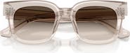 Emporio Armani 49mm Irregular Sunglasses