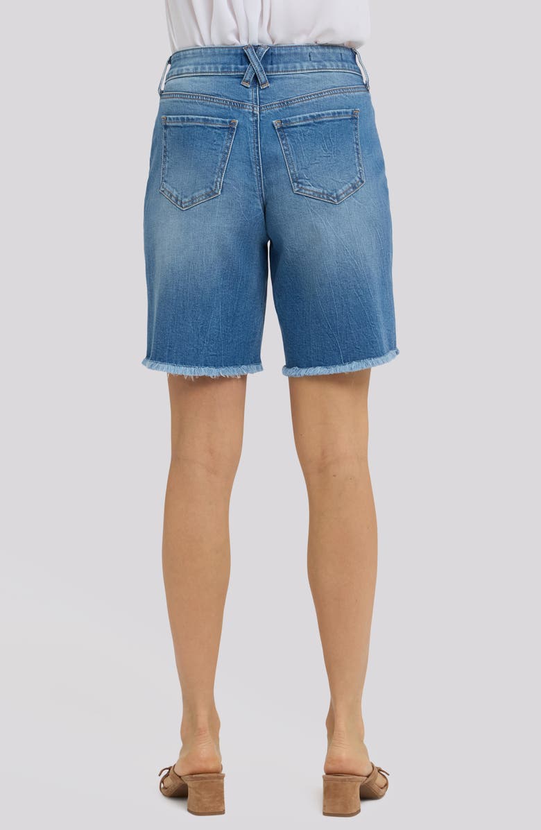 NYDJ Naomi Relaxed Raw Hem Denim Shorts, Alternate, color, Pacifica