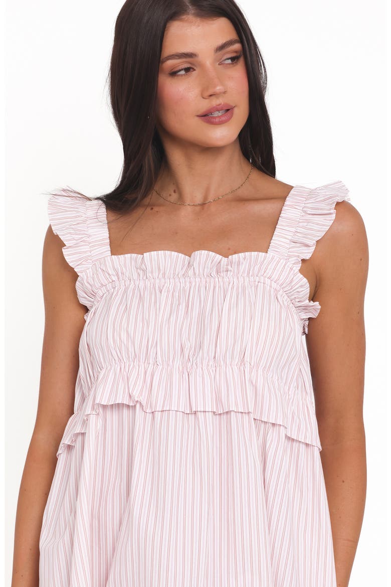 Keonia Minidress, Alternate, color, PINK STRIPE