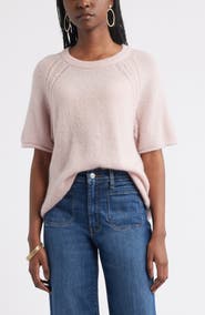 Treasure & Bond Relaxed Short Sleeve Sweater