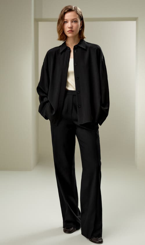 Lilysilk Relaxed Fit Drape Oversized Silk Shirt