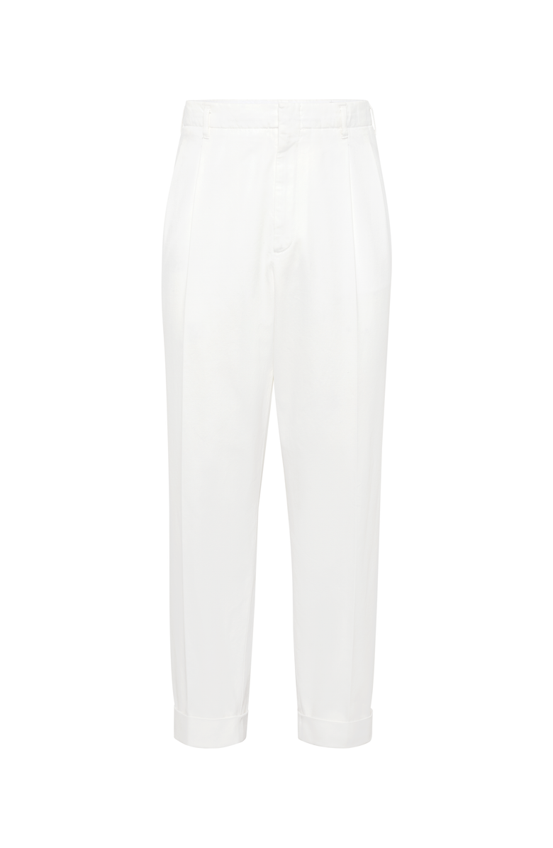 Brunello Cucinelli Gabardine garment dyed trousers, Main, color, 