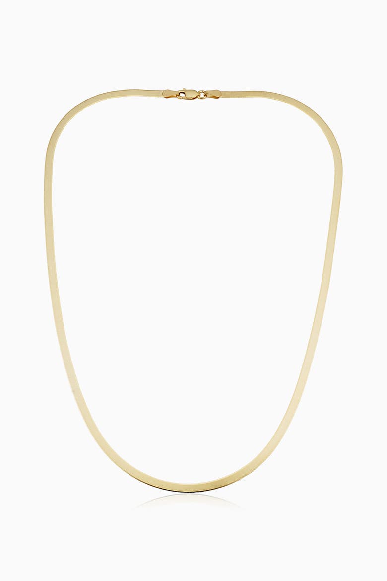 10K Gold Park Avenue Bold Herringbone Necklace, Alternate, color, Yellow Gold
