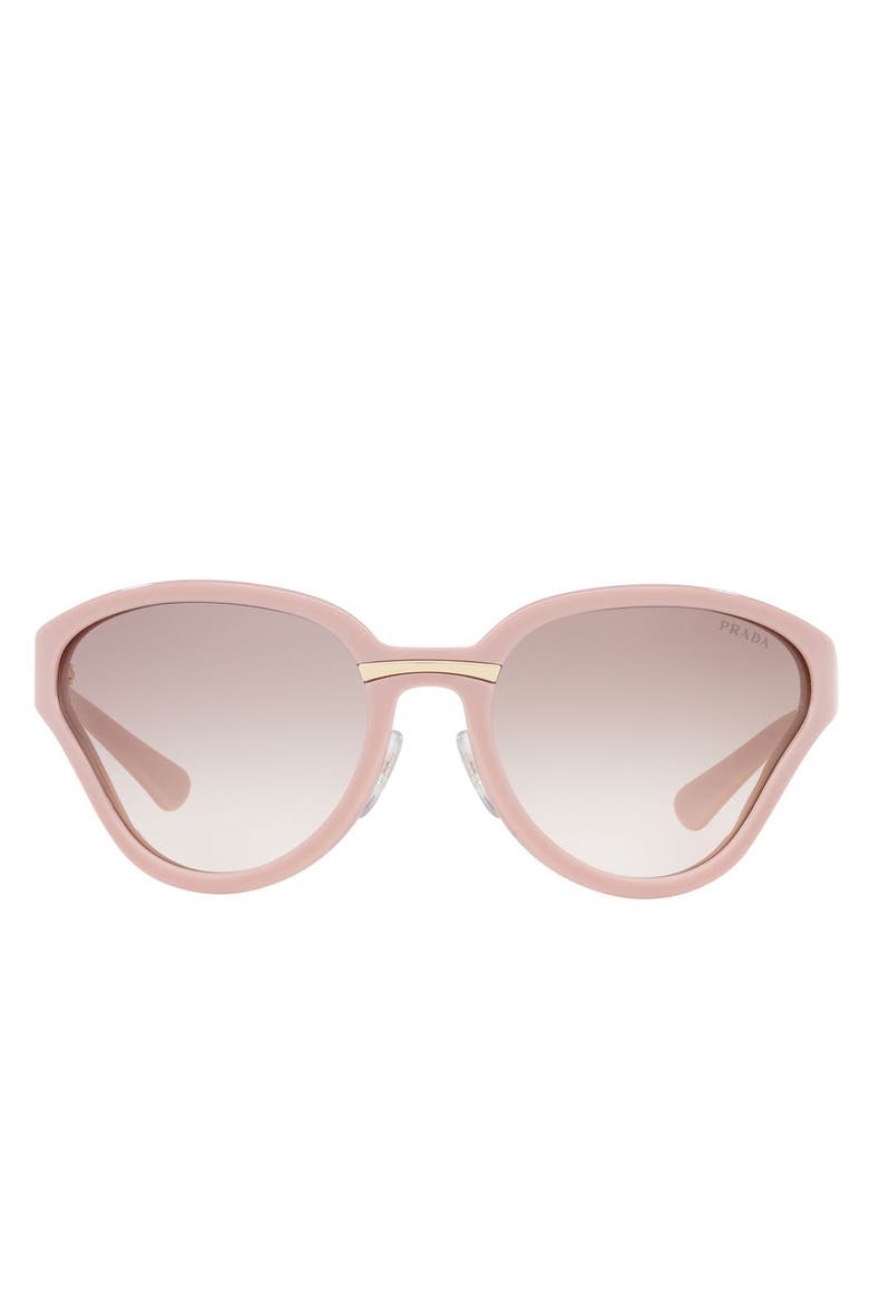 Oval Cat Eye 68mm Sunglasses, Alternate, color, PINK