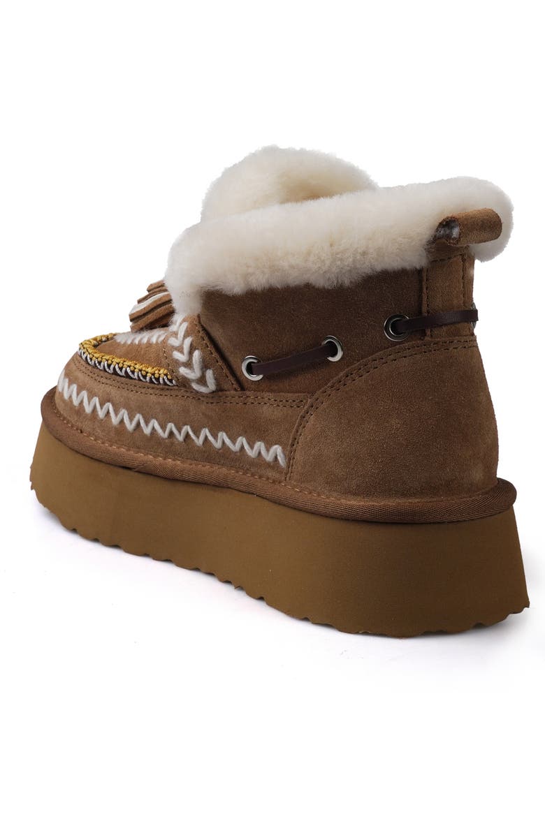 ZIGI Mindey Faux Fur Tassel Bootie, Alternate, color, Tan Suede