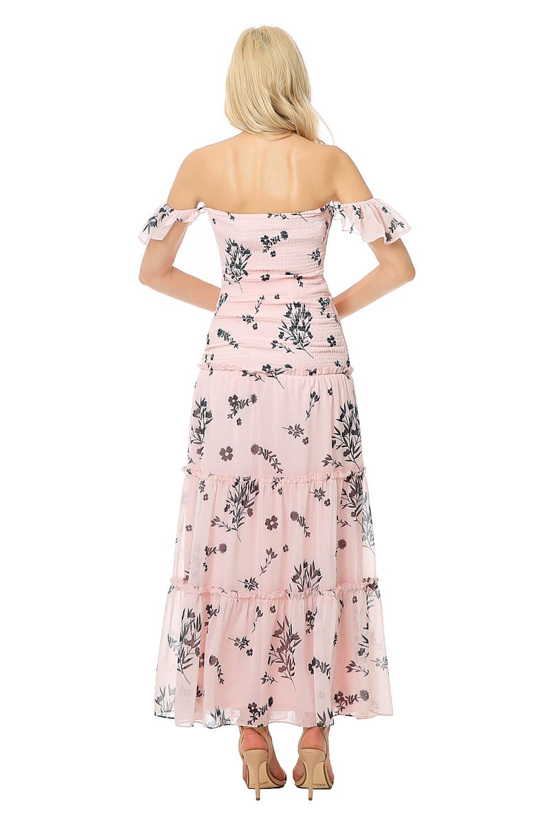 Kimi and Kai Charity Smocked Maternity Maxi Dress, Alternate, color, 