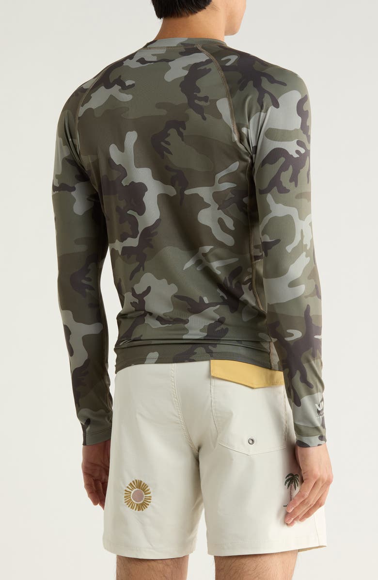 RVCA UPF 50+ Long Sleeve Rashguard, Alternate, color, Camo