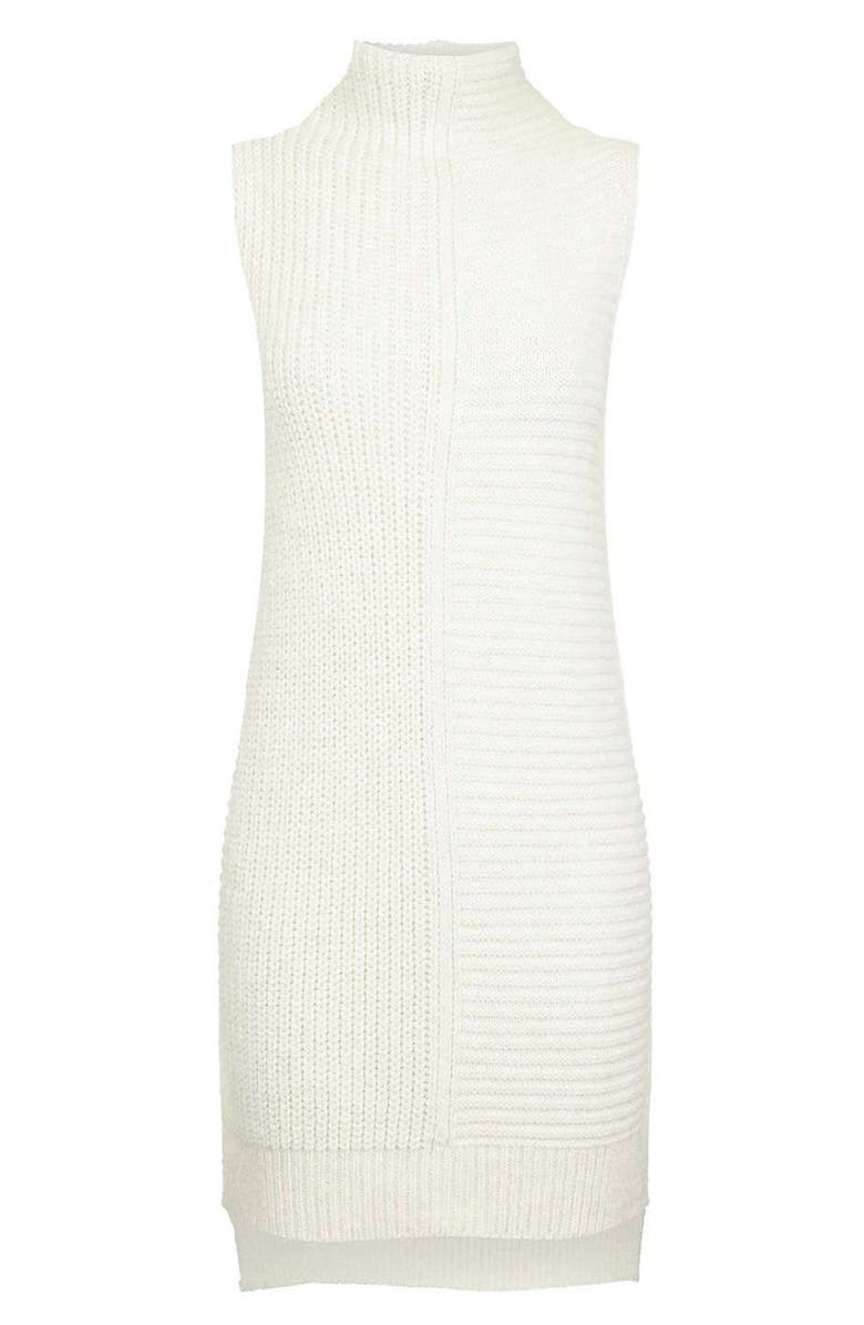 Topshop Sleeveless Turtleneck Sweater, Alternate, color, 
