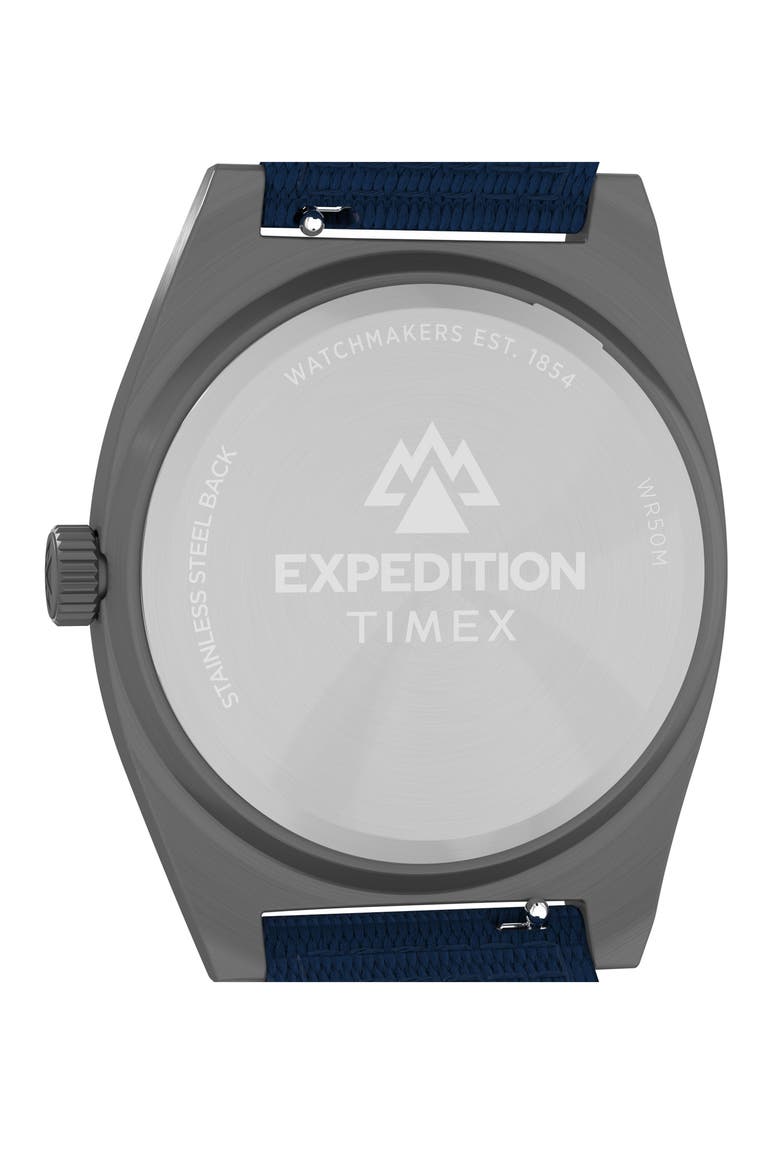 Expedition® Capstone Silicone Strap Watch, 39mm, Alternate, color, BLUE