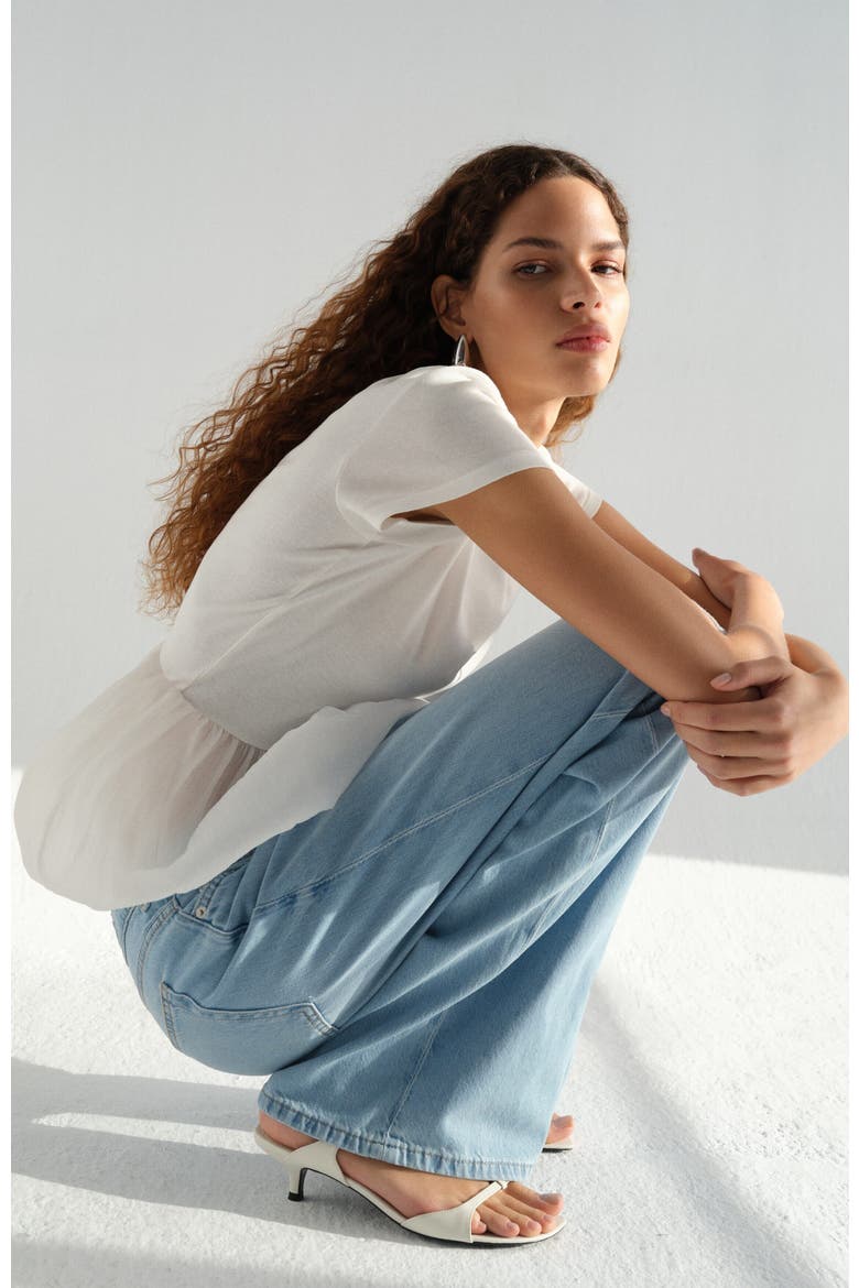 Baggy Regular Waist Jeans, Alternate, color, Light denim blue