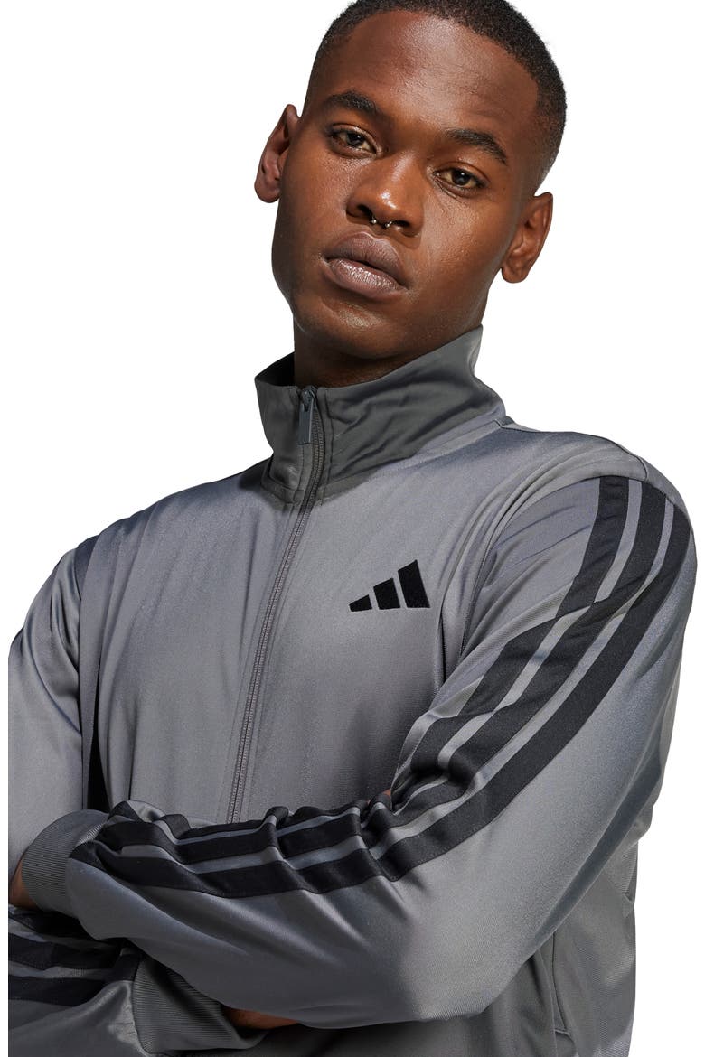 Essentials Warm-Up 3-Stripes Track Jacket, Alternate, color, GRESIX