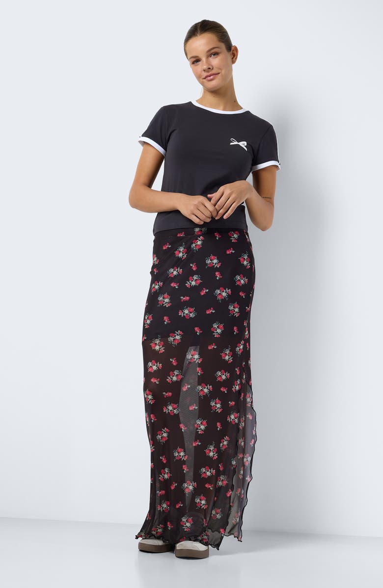 Noisy may Lesley Print Maxi Skirt, Alternate, color, 