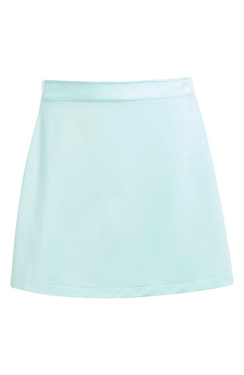 Shop Adidas Originals Adicolor 3-stripes Miniskirt In Semi Flash Aqua