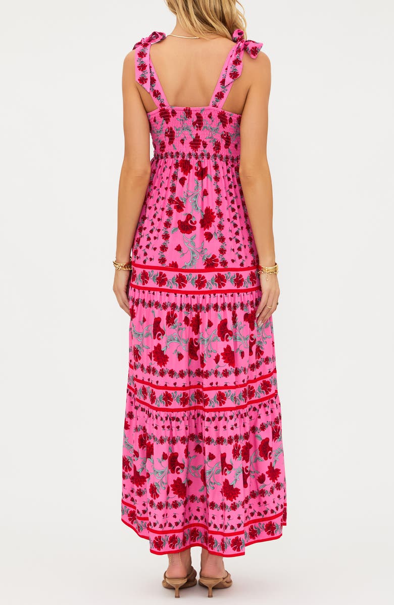 Beach Riot Charlotte Floral Cover-Up Sundress, Alternate, color, Redwood Floral