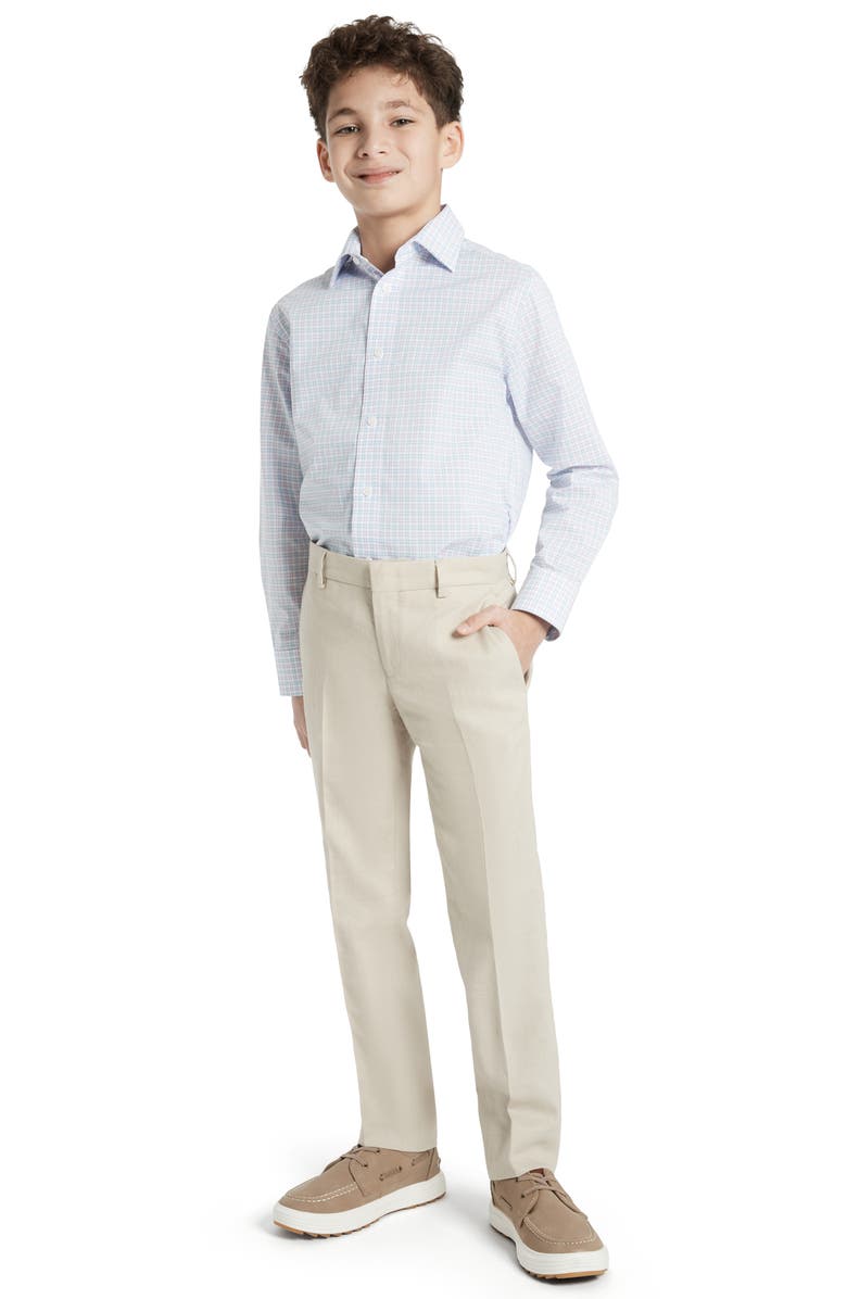 Tallia Kids' Linen Blend Dress Pants, Alternate, color, Khaki