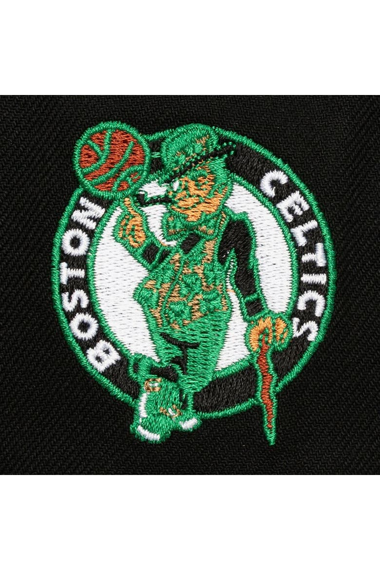 Men's Mitchell & Ness  Black Boston Celtics Class Act Pro Snapback Hat, Alternate, color, Black