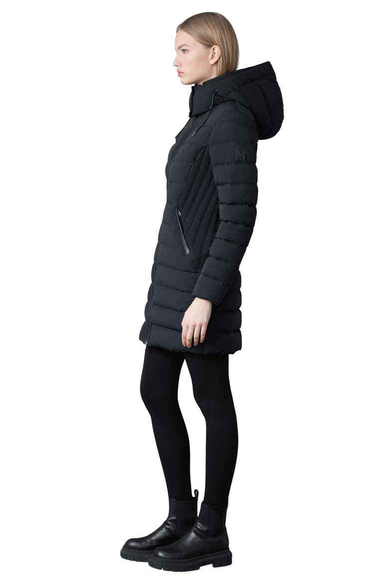 Farren-Z Water Repellent Down & Feather Fill Puffer Coat, Alternate, color, BLACK