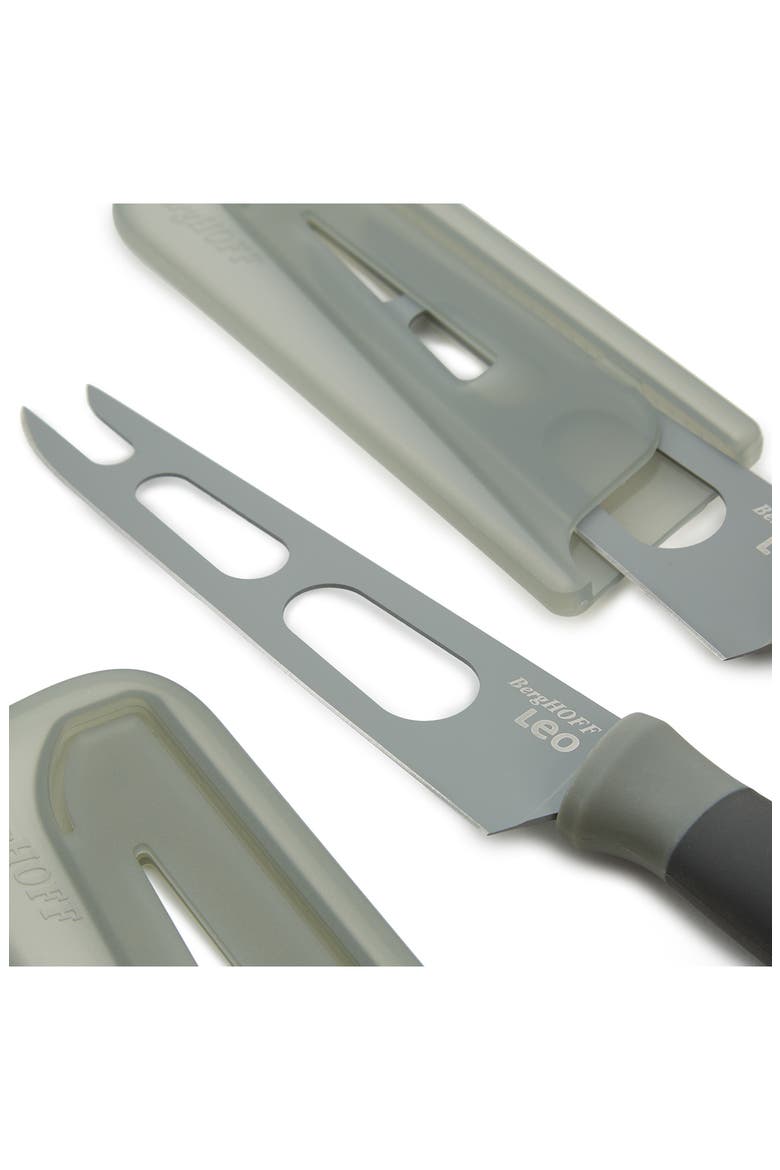 Leo Balance Nonstick Cheese Knife 2-Piece Set, Alternate, color, GRAY
