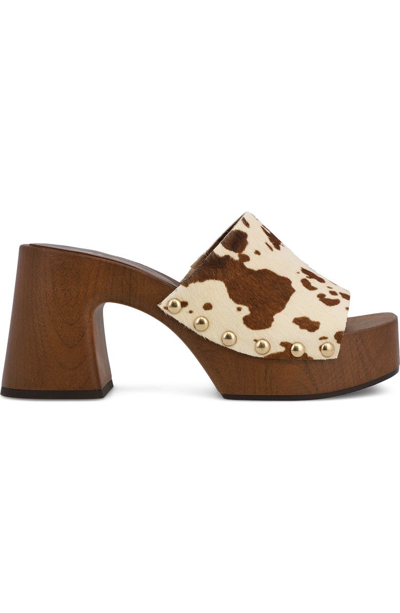 MIA Emmerie Platform Slide Sandal, Alternate, color, Brown Cow
