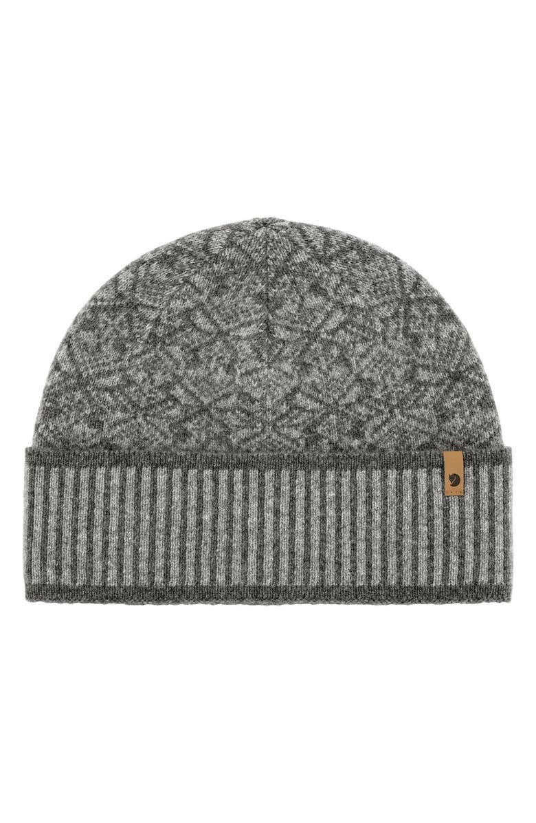 Fjällräven Snow Wool Beanie, Main, color, Grey