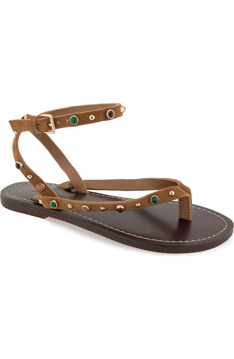 Rebecca Minkoff Jamie Ankle Strap Sandal, Main, color, Walnut