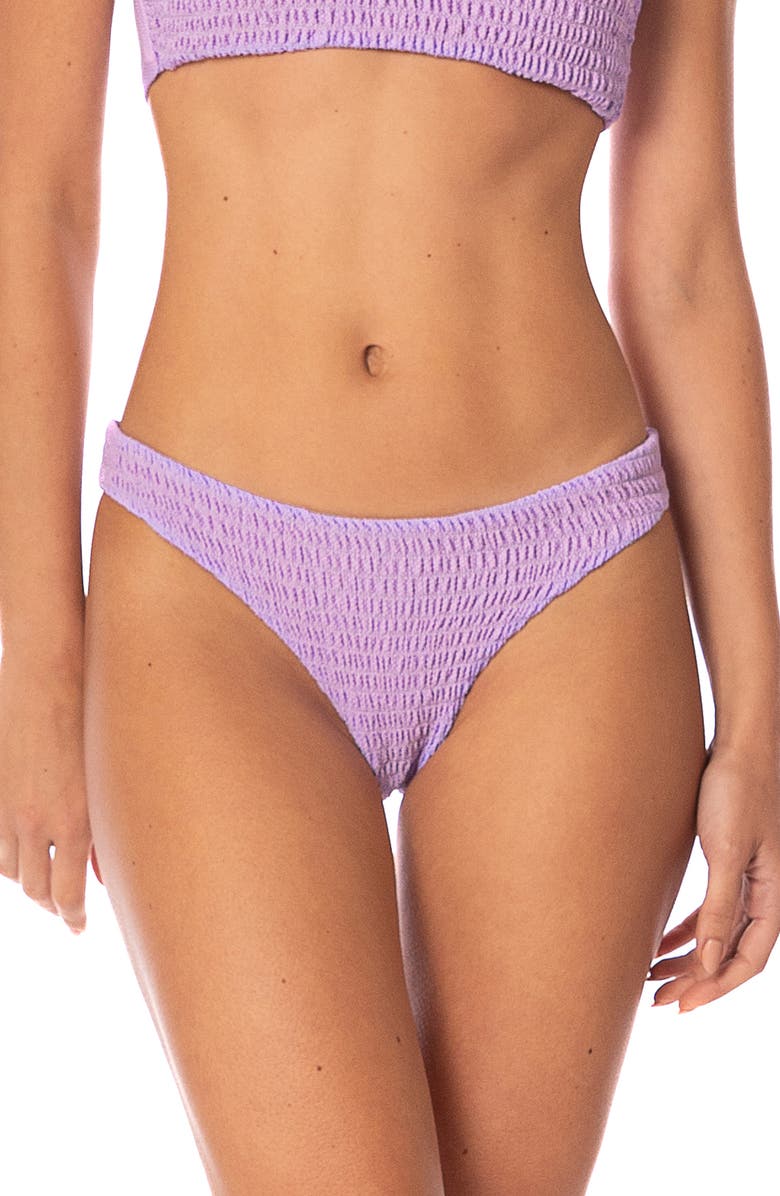 Maaji Purple Lavender Flirt Reversible Bikini Bottoms, Main, color, Purple