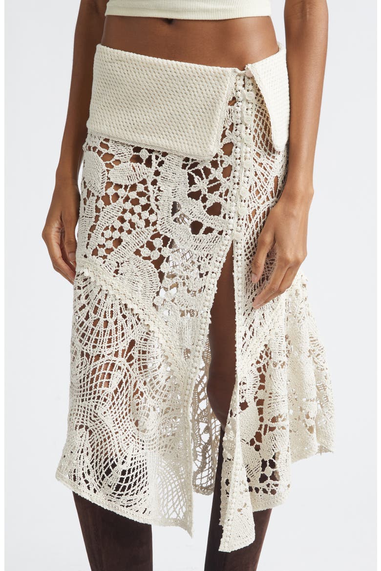 Rita Lace Cover-Up Skirt, Alternate, color, ECRU