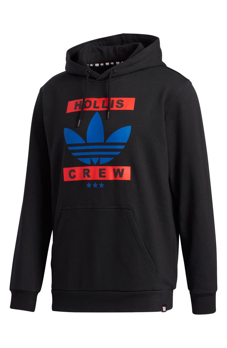 adidas x Run-DMC Logo Graphic Hoodie, Alternate, color, 
