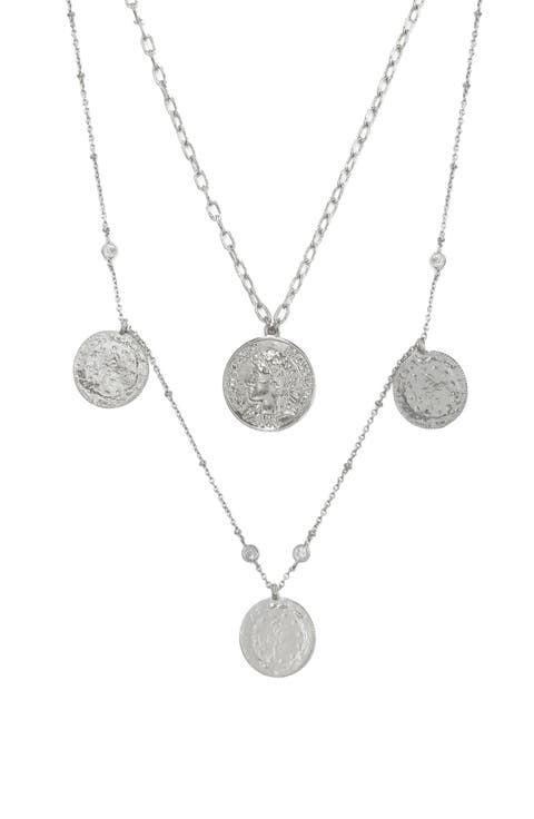 Set of 2 Coin Pendant Necklaces