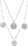 Ettika Set of 2 Coin Pendant Necklaces