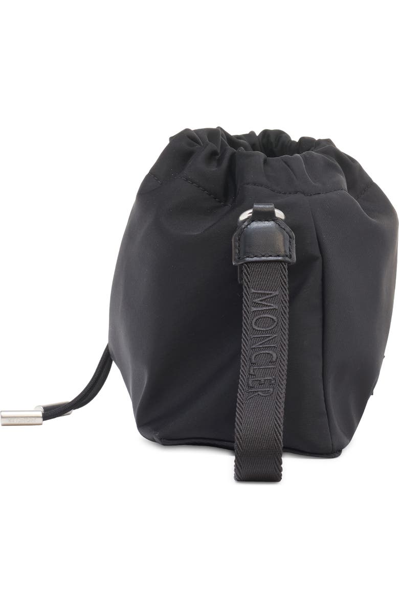 Moncler Trick Nylon Pouch, Alternate, color, Black