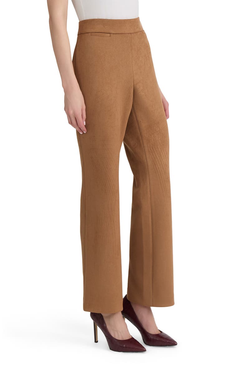 Pull-On Bootcut Pants, Alternate, color, CARAMEL