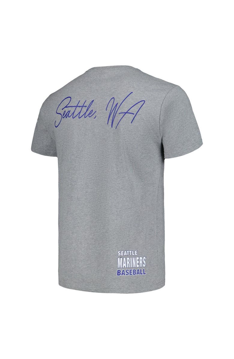 Mitchell & Ness Men's Mitchell & Ness Heather Gray Seattle Mariners Cooperstown Collection City Collection T-Shirt, Alternate, color, Heather Gray
