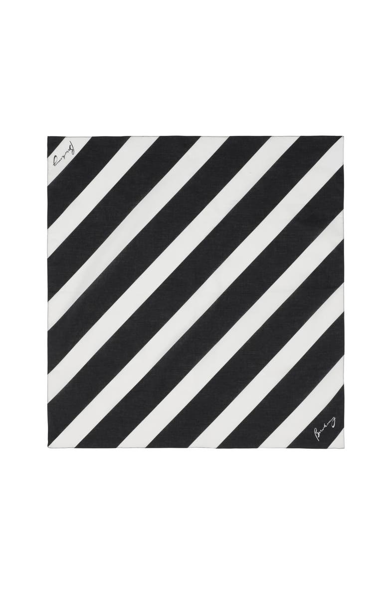 Burberry Striped Cotton Scarf, Main, color, 