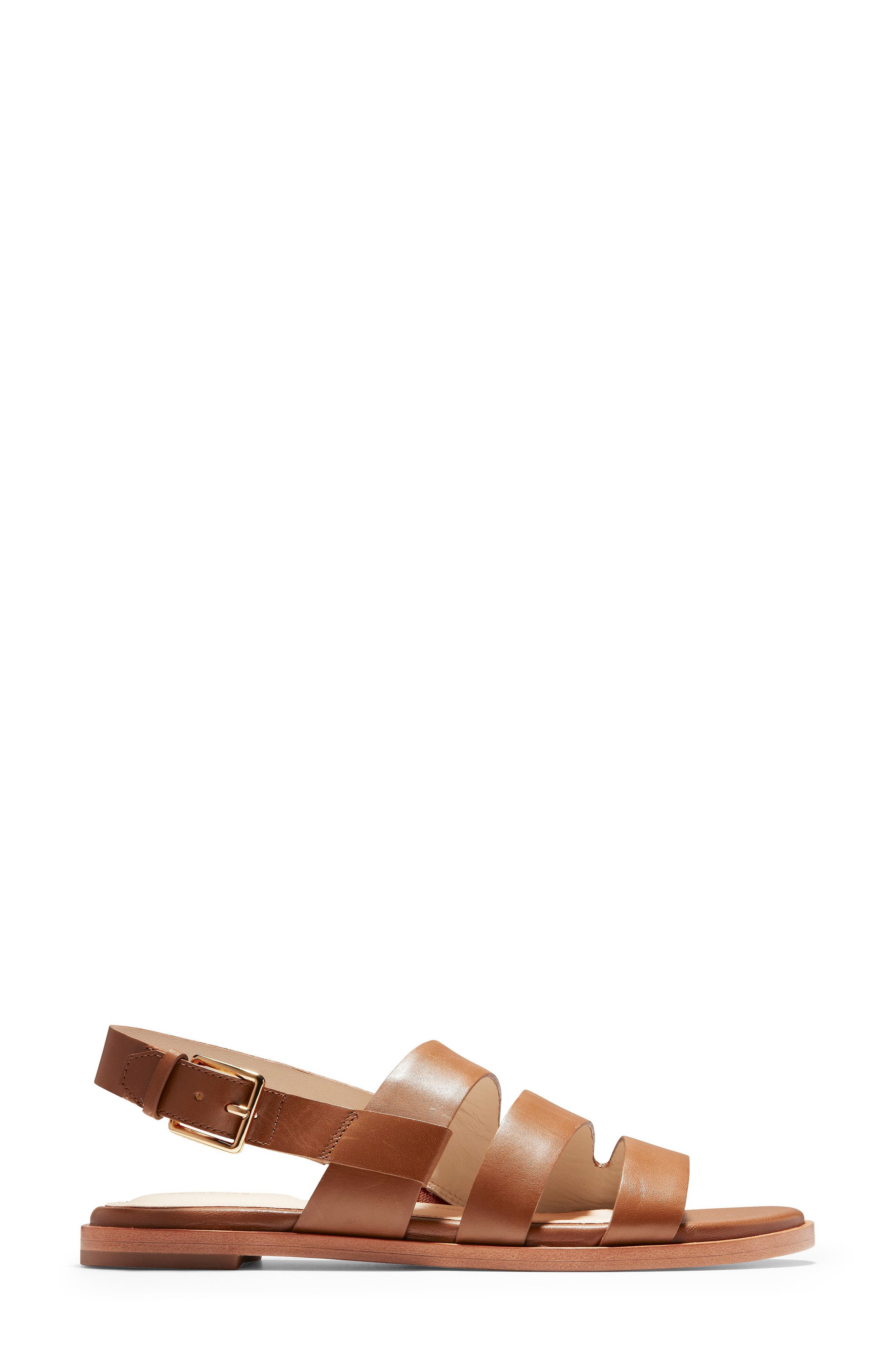 Anela Sandal, Alternate, color, TAN LEATHER