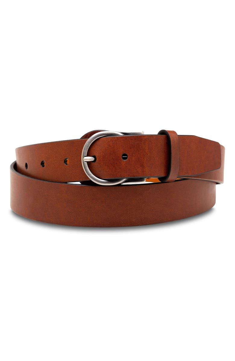 Bosca Sarno Leather Belt, Main, color, 