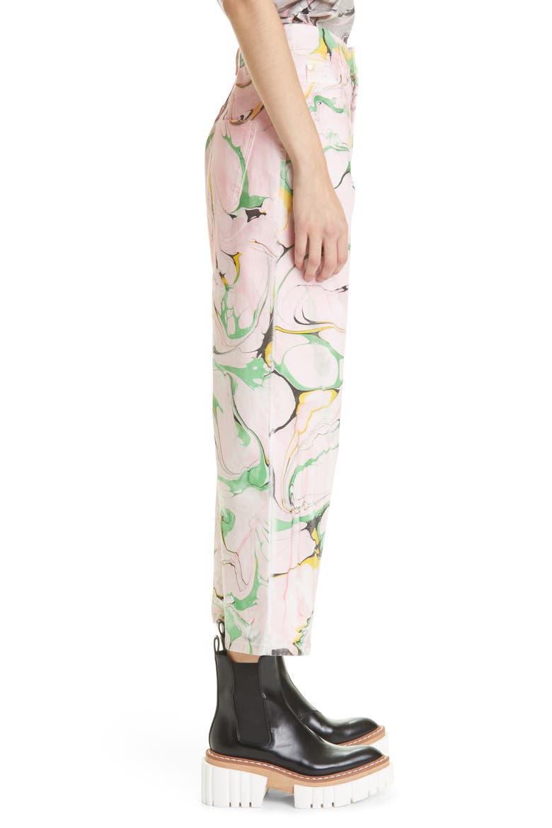 Marble High Waist Taper Stretch Ankle Jeans, Alternate, color, CANDY ROSE DENIM