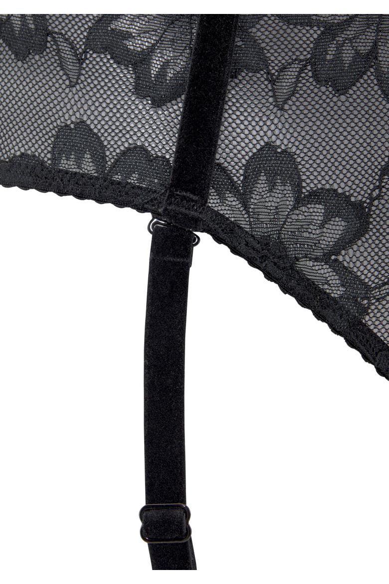 Lace High Waisted Bikini Brief, Alternate, color, Black